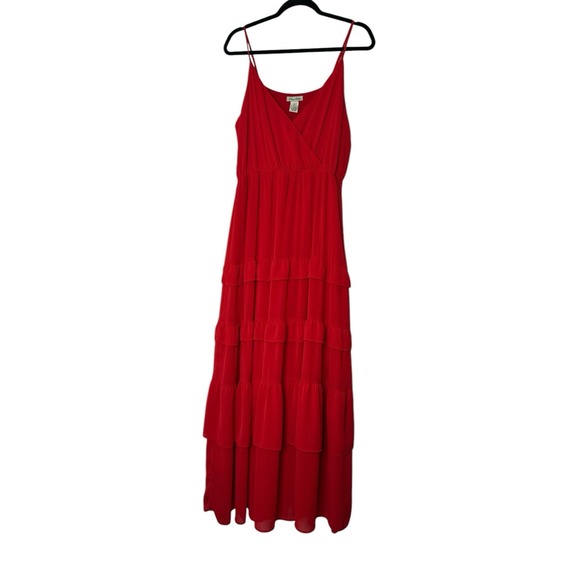 Flying Tomato Dresses & Skirts - Flying Tomato Anthropologie Maxi Dress Women Large Red Flowy Summer Party Formal